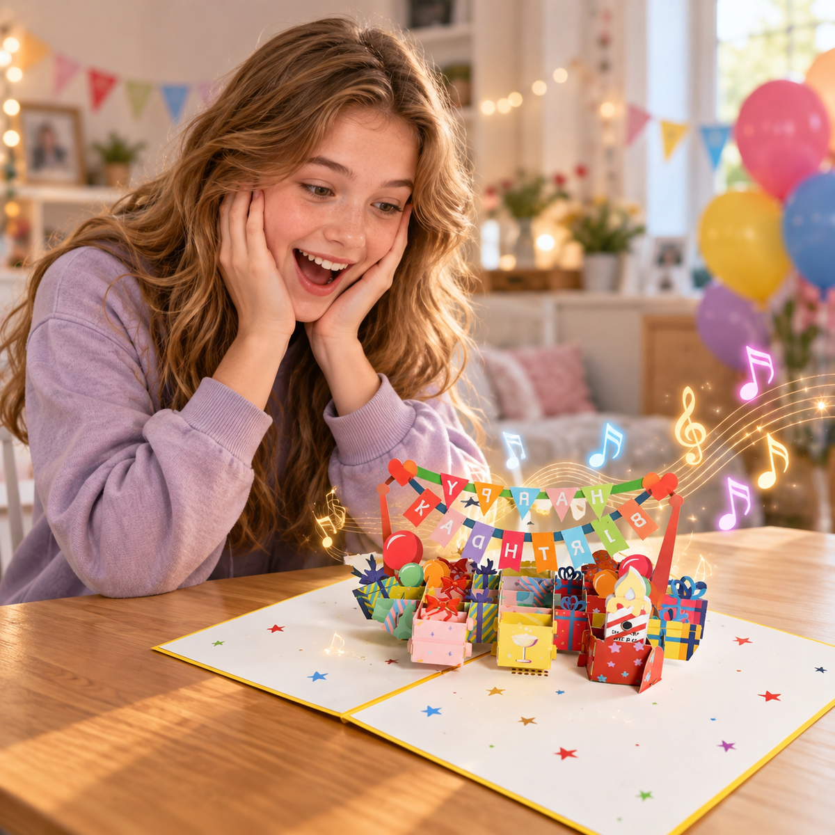 Interactive Candle Birthday Card | Musical 3D Pop Up with Custom Song