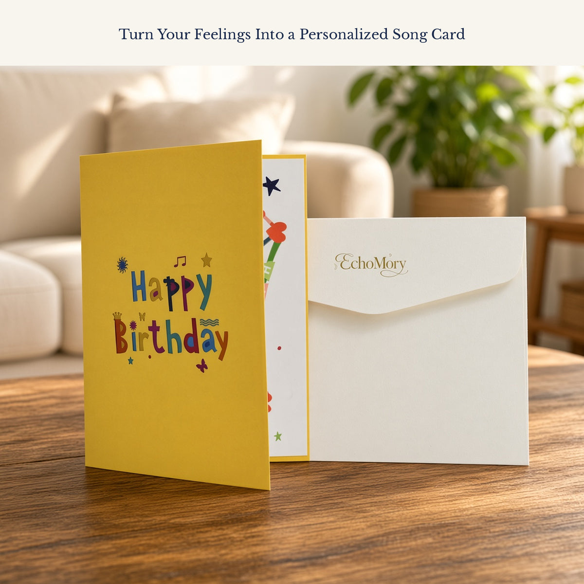 EchoMory Personalized Birthday Song Gift, AI-Created Musical Greeting Card, 3D Pop-Up Card with a Custom Song Made Just for Them,Interactive Greeting Card & Birthday Gift