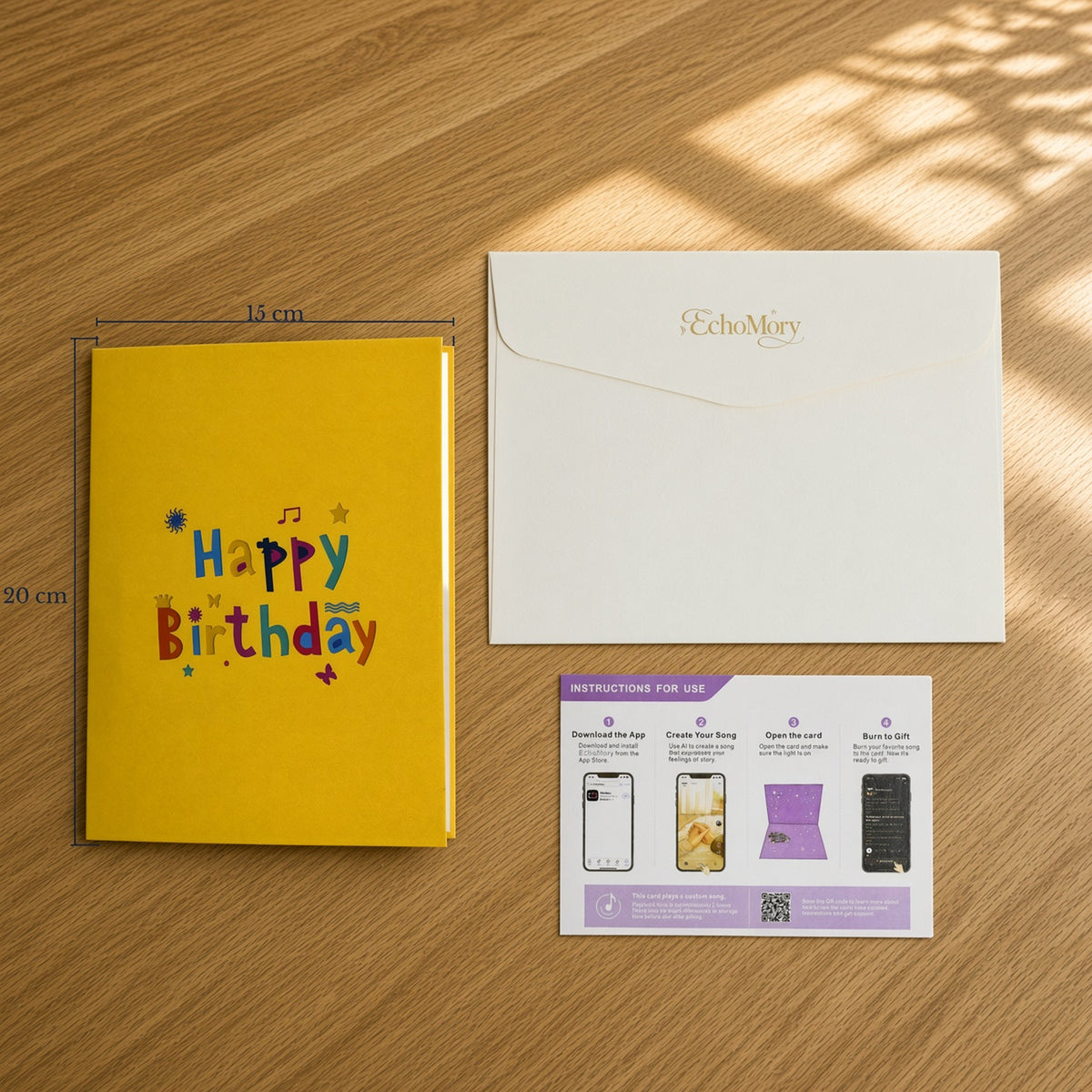 EchoMory Personalized Birthday Song Gift, AI-Created Musical Greeting Card, 3D Pop-Up Card with a Custom Song Made Just for Them,Interactive Greeting Card & Birthday Gift