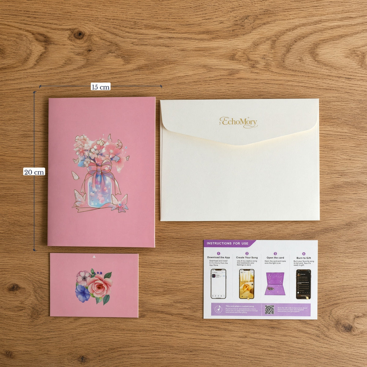 Pink Butterfly 3D Pop Up Card | Personalized Custom Song Gift for Her