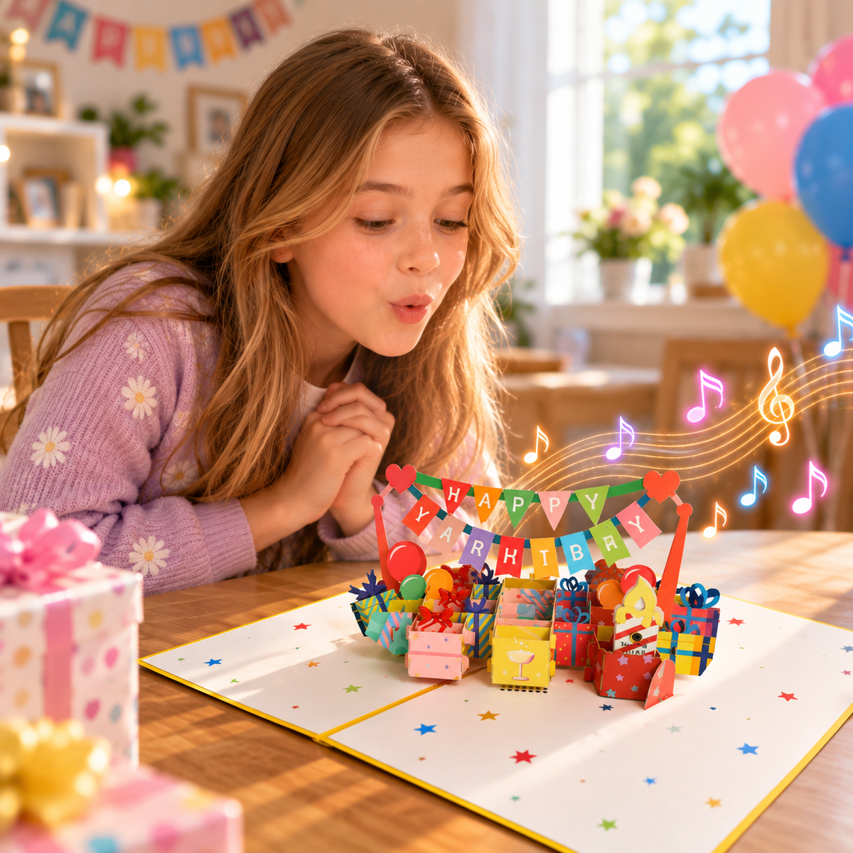 Interactive Candle Birthday Card | Musical 3D Pop Up with Custom Song