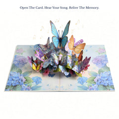 EchoMory Personalized Musical Gift – Custom Musical Greeting Card (featuring a 3D butterfly garden pop-up design), perfect for birthdays for mothers, wives, friends, girlfriends, or sisters.
