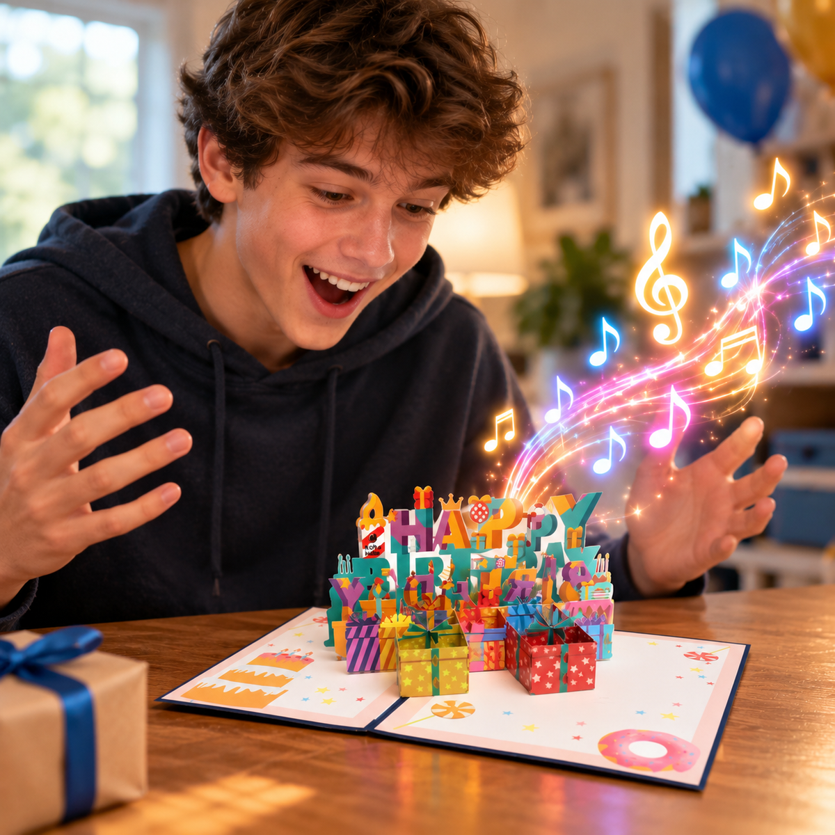 Interactive Candle Birthday Card | Musical 3D Pop Up with Custom Song