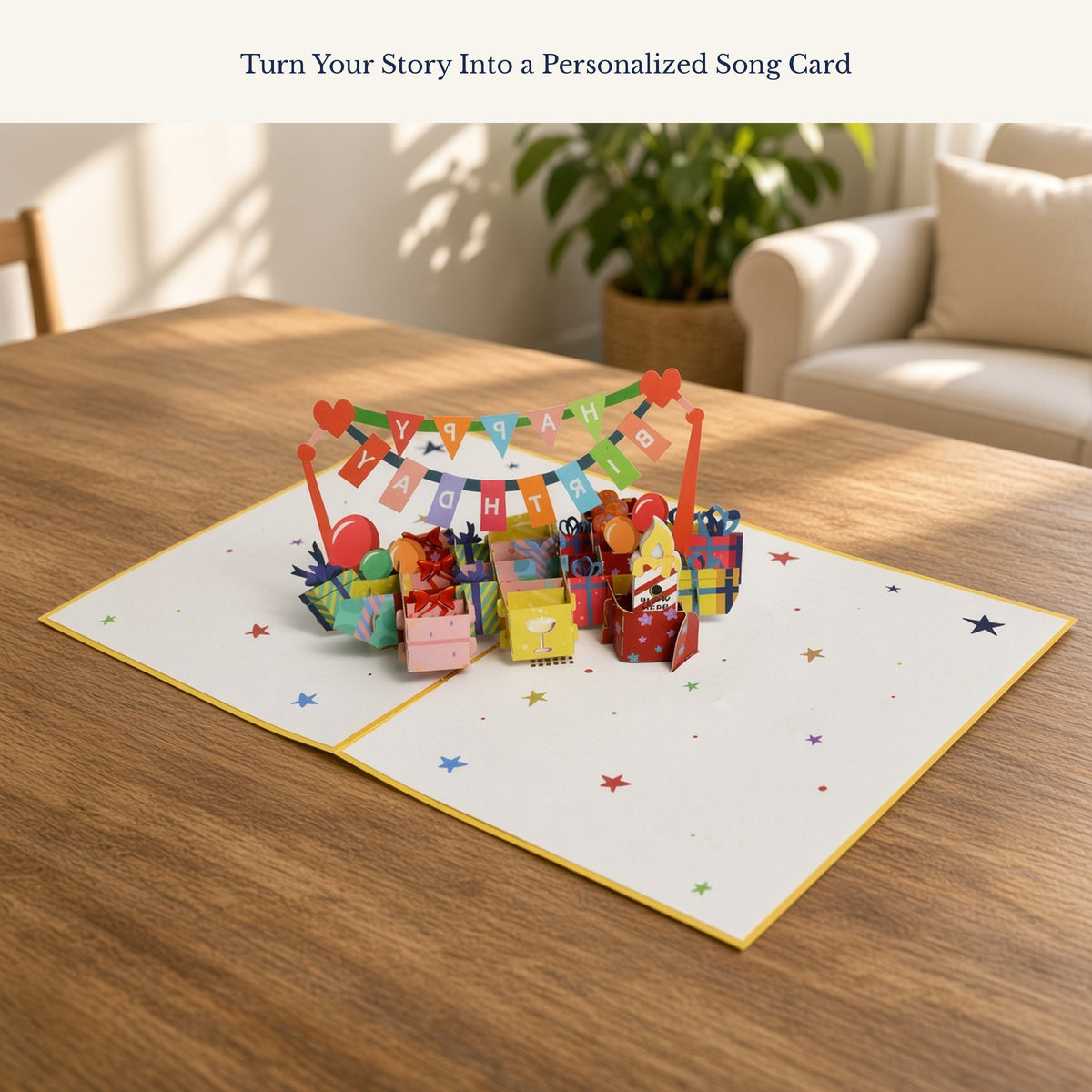 EchoMory Personalized Birthday Song Gift, AI-Created Musical Greeting Card, 3D Pop-Up Card with a Custom Song Made Just for Them,Interactive Greeting Card & Birthday Gift