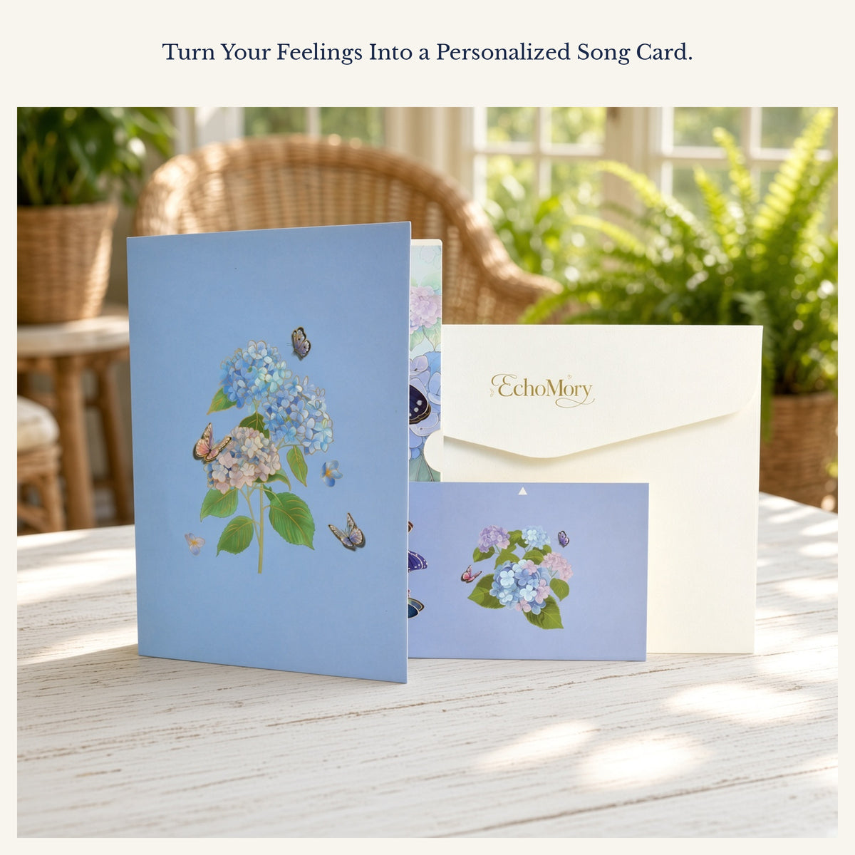 EchoMory Personalized Musical Gift – Custom Musical Greeting Card (featuring a 3D butterfly garden pop-up design), perfect for birthdays for mothers, wives, friends, girlfriends, or sisters.