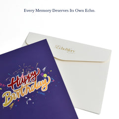 EchoMory Personalized Birthday Song Gift, Create a Custom Song for Someone Special, 3D Pop-Up Musical Birthday Card