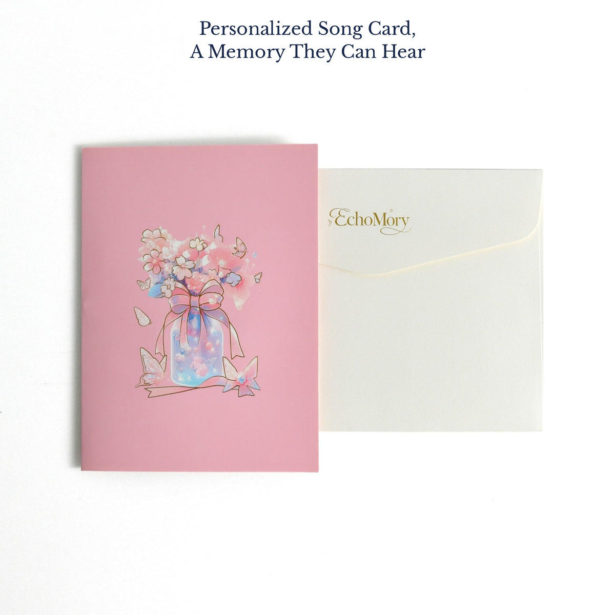 EchoMory Personalized Musical Gift – Custom Musical Greeting Card (featuring a 3D butterfly garden pop-up design), perfect for birthdays for mothers, wives, friends, girlfriends, or sisters.