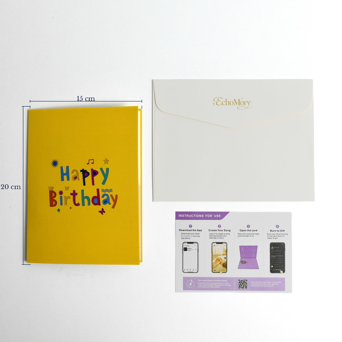 EchoMory Personalized Birthday Song Gift, AI-Created Musical Greeting Card, 3D Pop-Up Card with a Custom Song Made Just for Them,Interactive Greeting Card & Birthday Gift