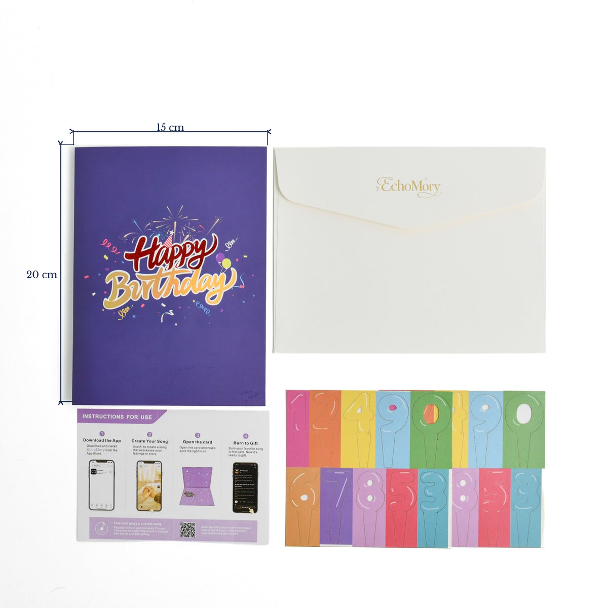 EchoMory Personalized Birthday Song Gift, Create a Custom Song for Someone Special, 3D Pop-Up Musical Birthday Card