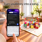 Interactive Candle Birthday Card | Musical 3D Pop Up with Custom Song