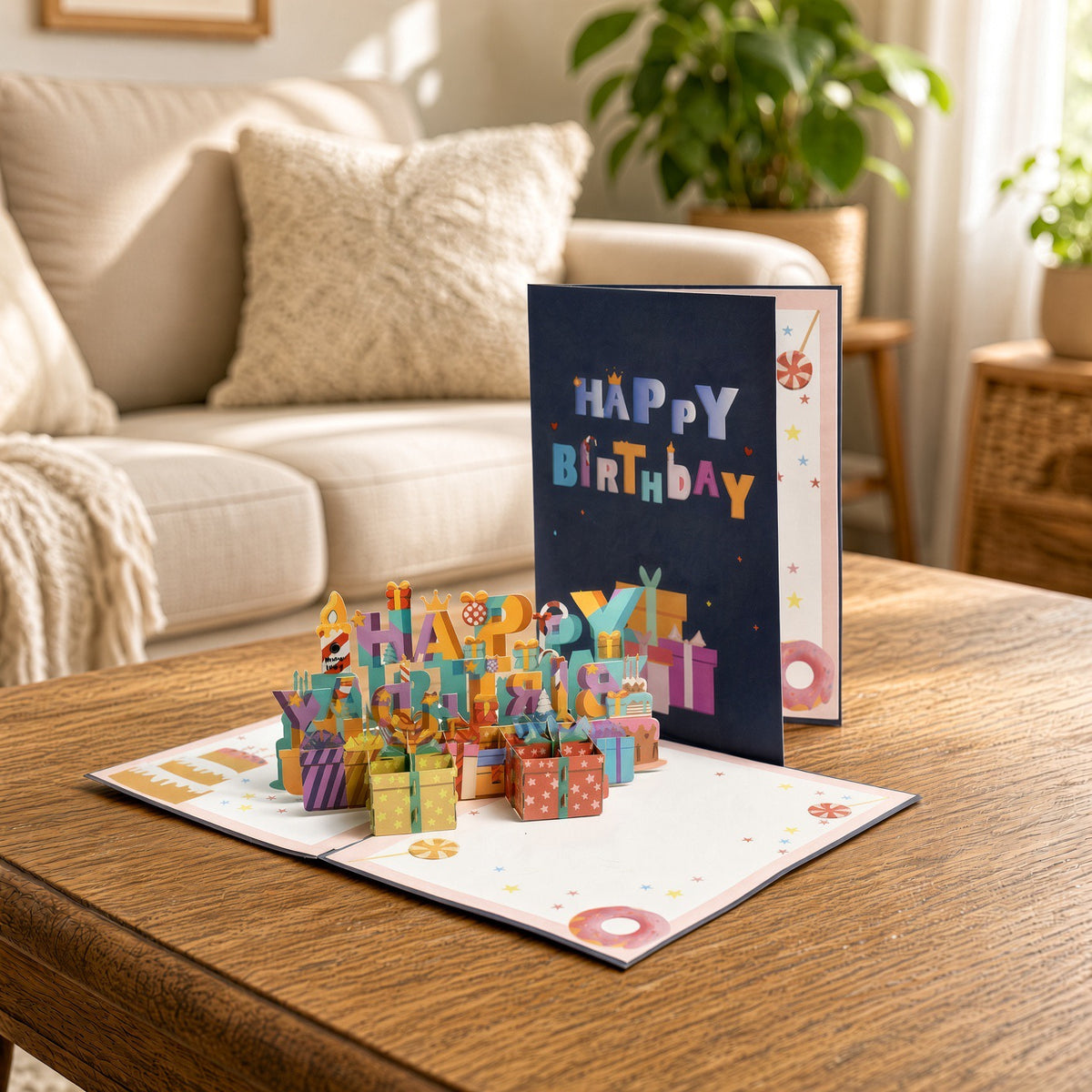 Interactive Candle Birthday Card | Musical 3D Pop Up with Custom Song