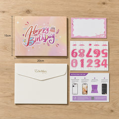 Blowable Candle Birthday Card | 3D Pop Up Cake with Custom Song