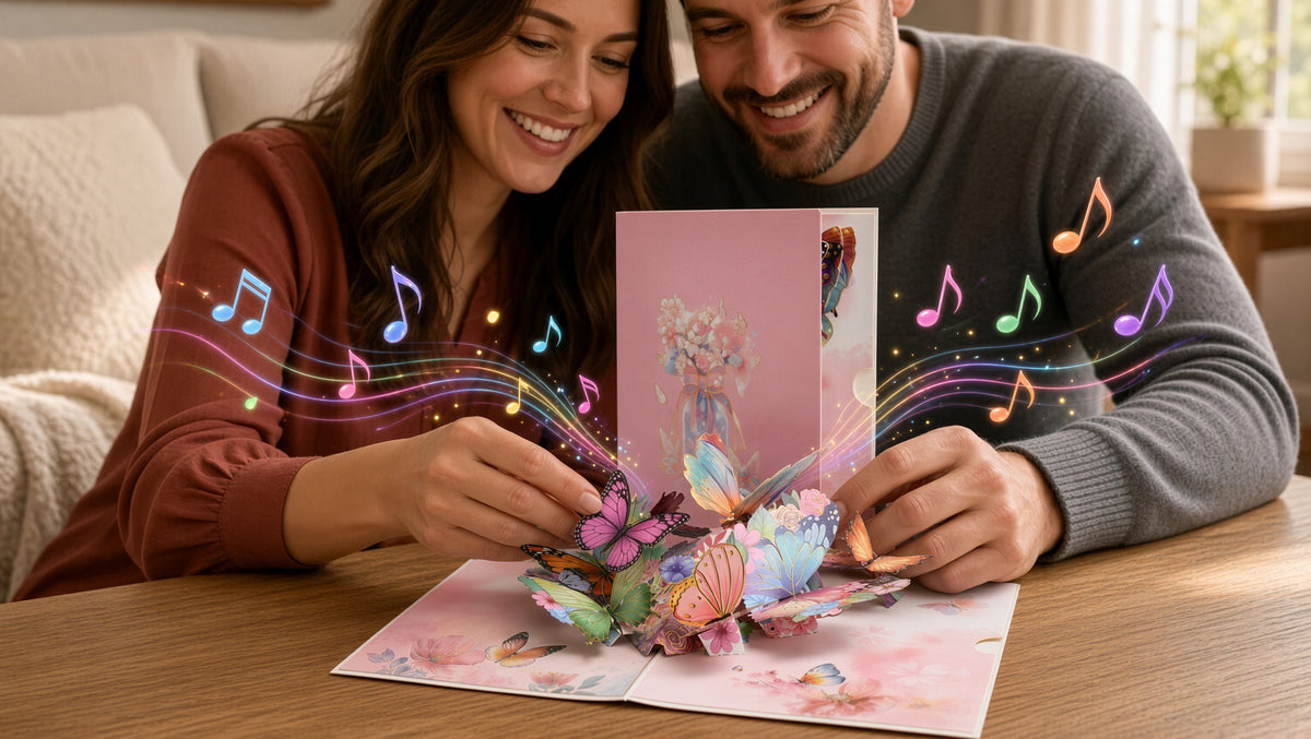 Pink Butterfly 3D Pop Up Card