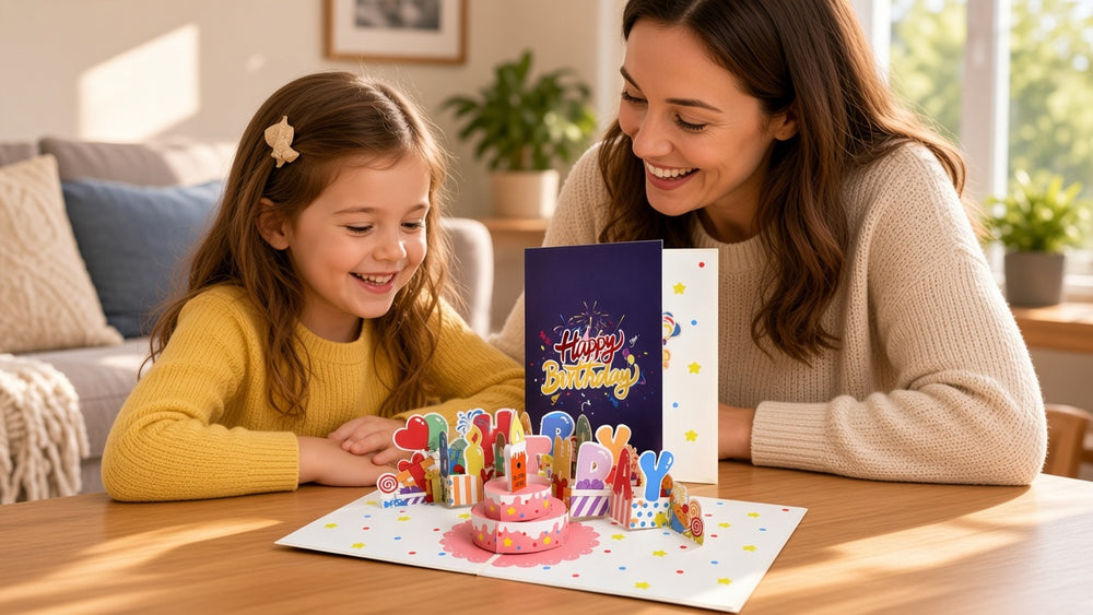 Birthday Gift for Your Child personalized song card gifting scene