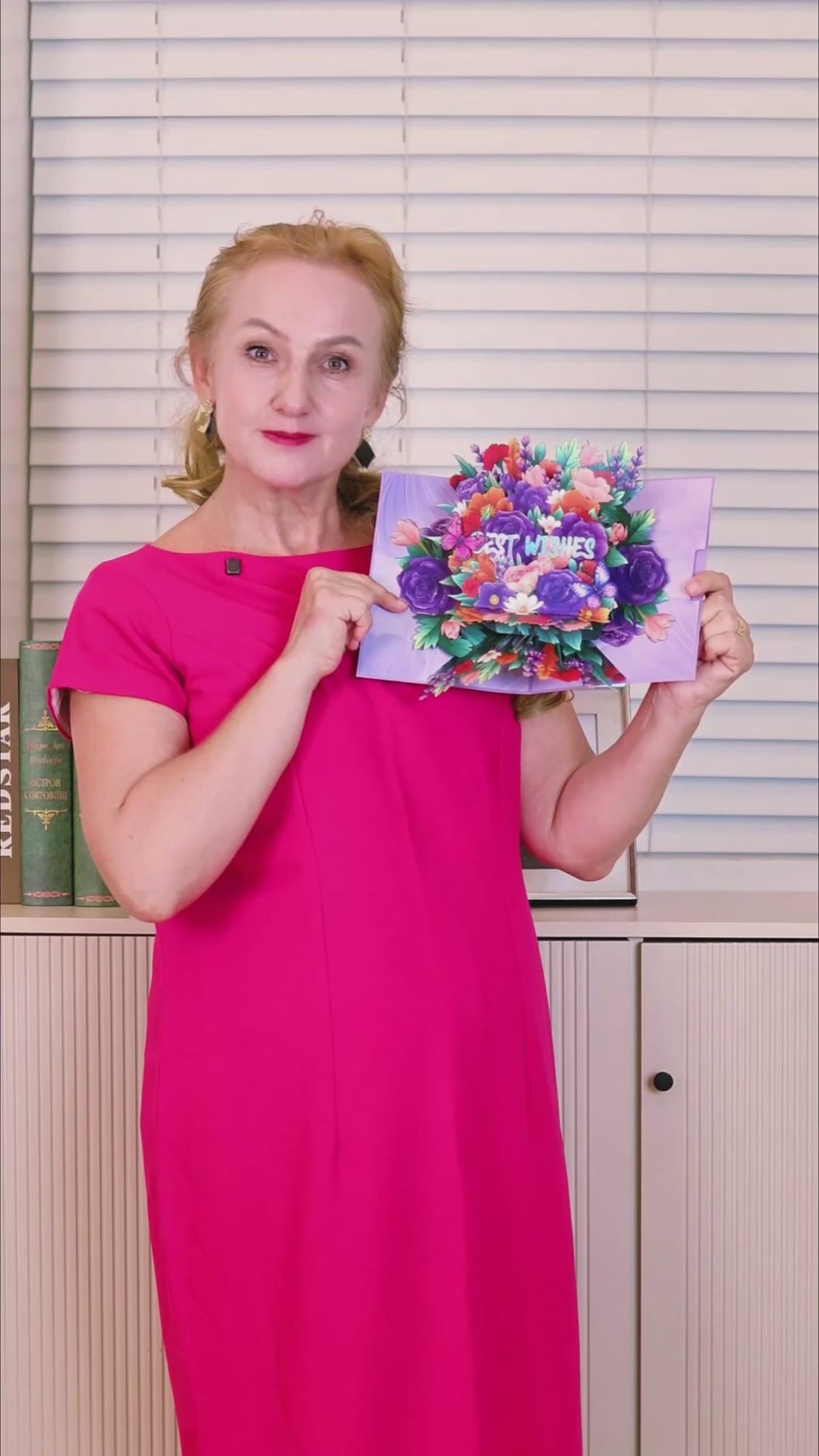Purple Rose 3D Pop Up Card | Unique Personalized Song Keepsake